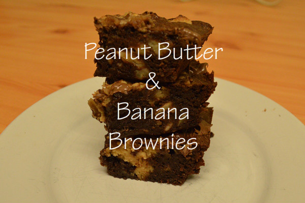 Peanut Butter Banana Brownies