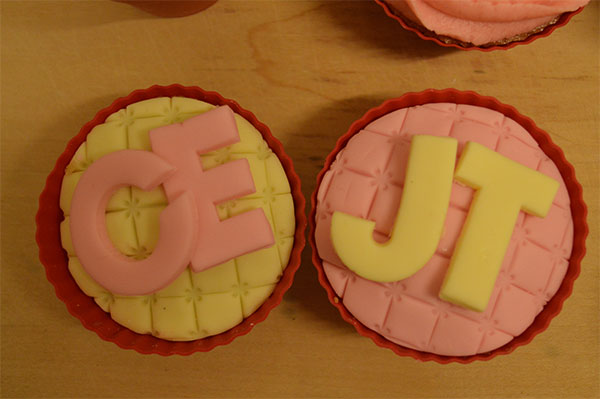 Valentines Cupcake Ideas Initials