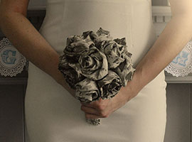 DIY Fabric Rose Bouquet