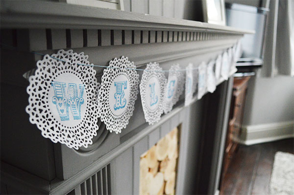 Things to do with doilies DIY Doily Bunting