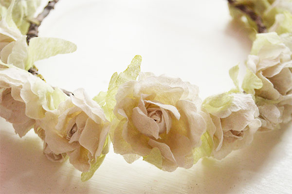 DIY-Flower-Crown-from-Faux-Cream-Roses