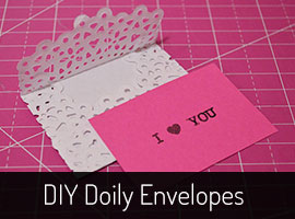 DIY Doily Envelopes